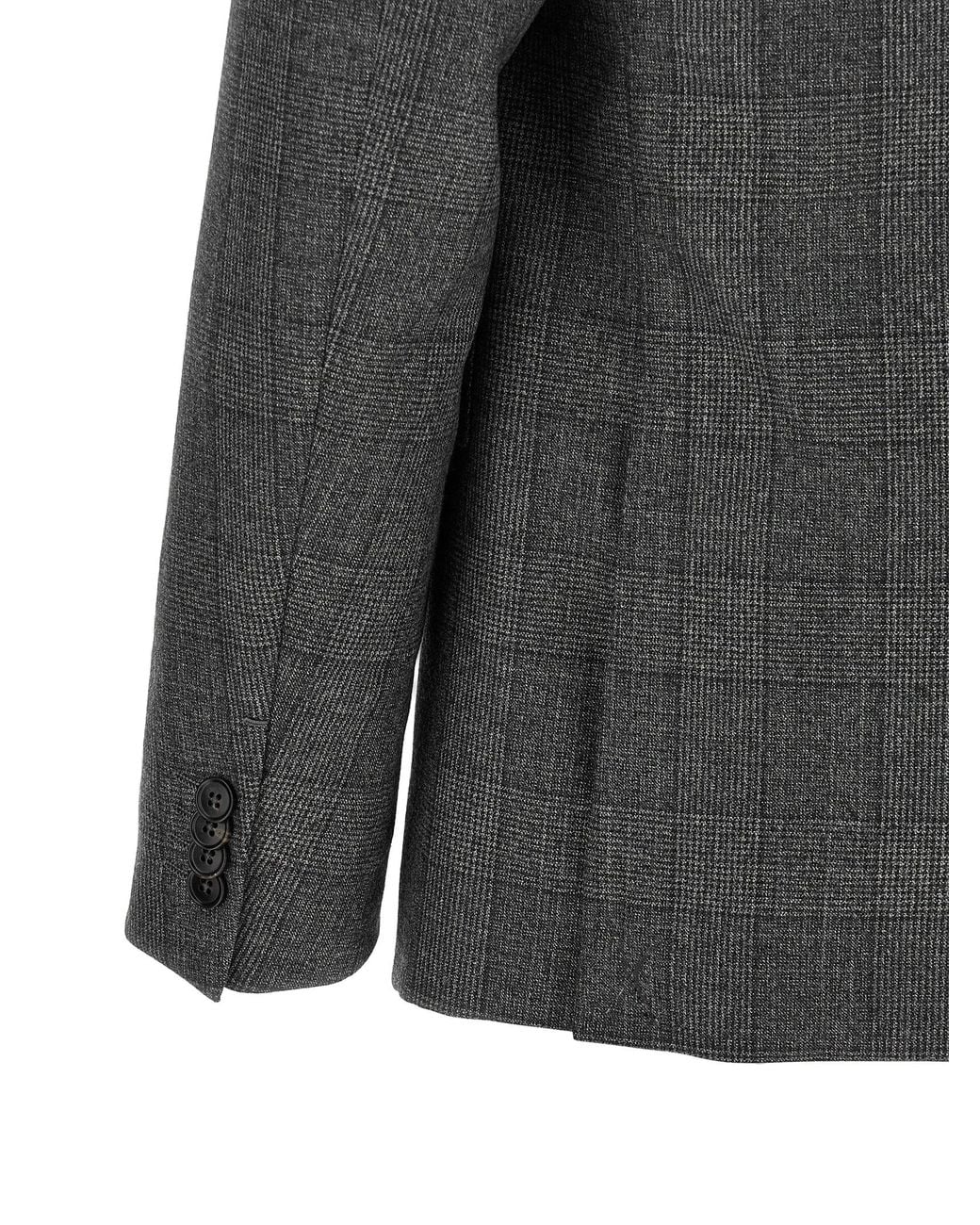 Zegna Gray Zegna Wool Flannel Pant Suit for men