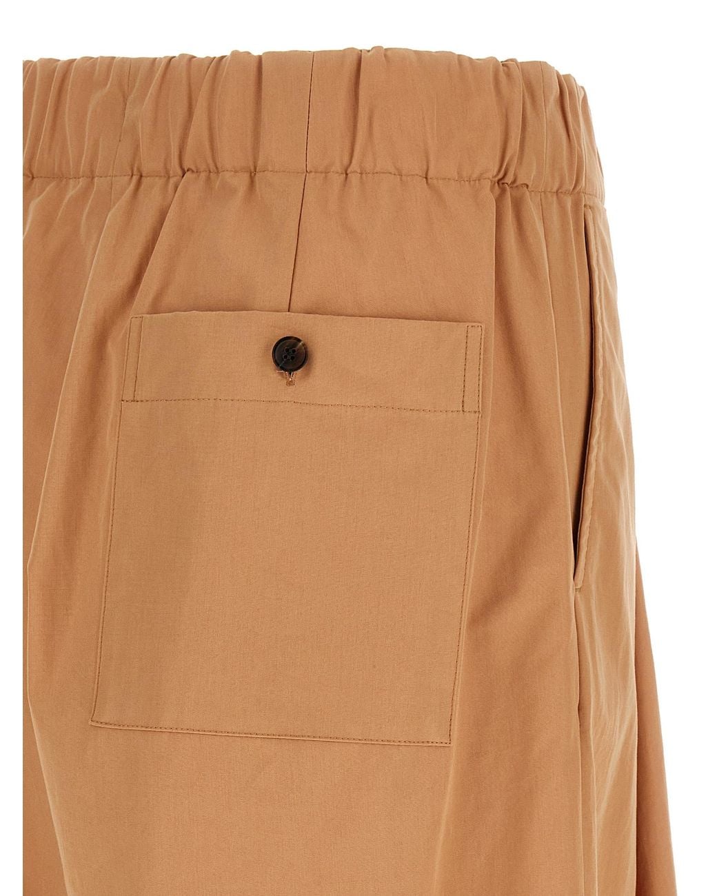 Dries Van Noten Natural Straight Elasticated Pants