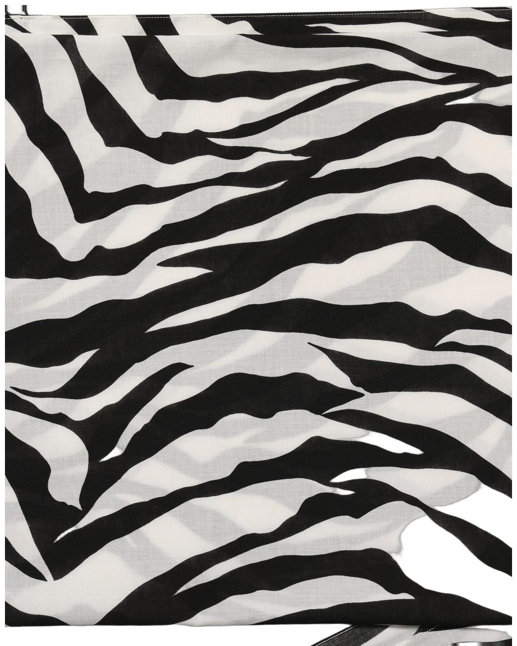 Dolce & Gabbana Multicolor Zebra Cotton Lace Stole Scarf And