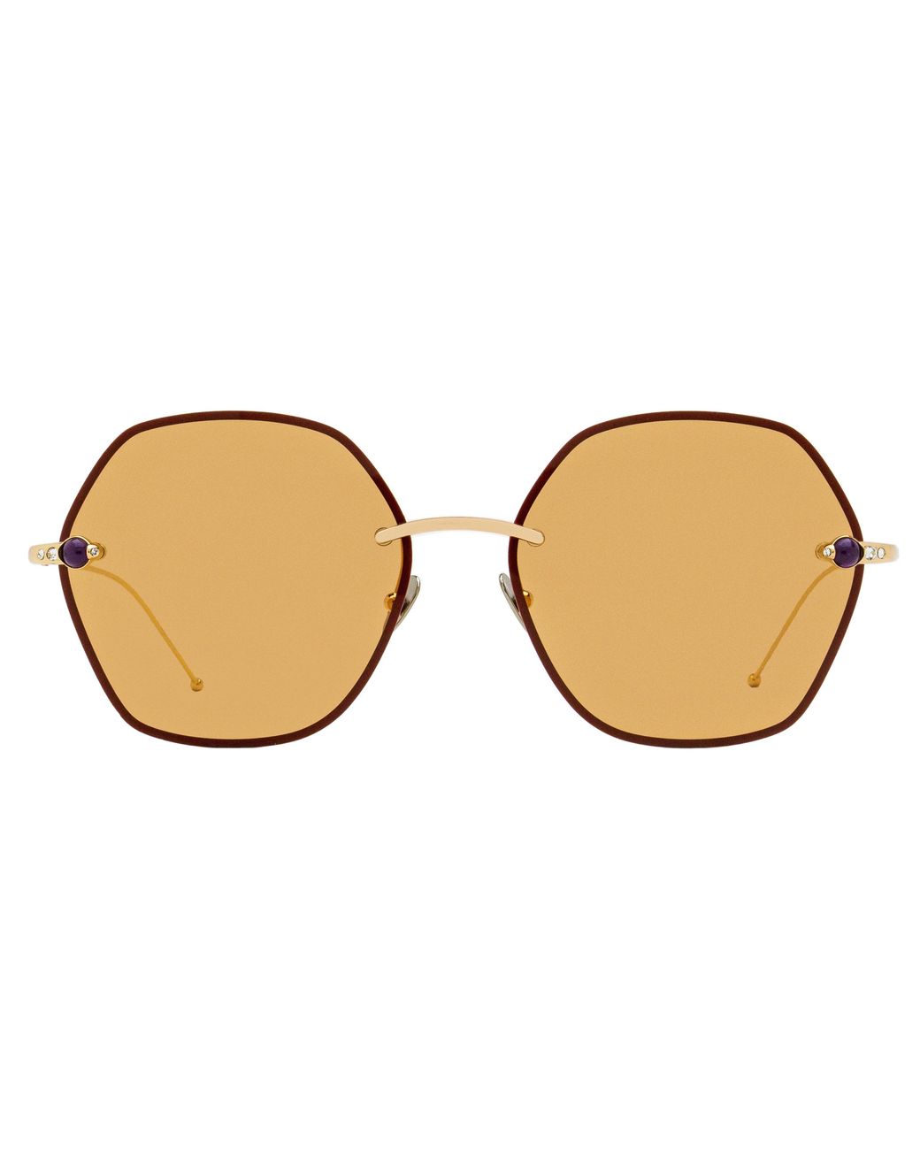 Pomellato Black Cabochon Sunglasses Pm0091S 002 61Mm Metal