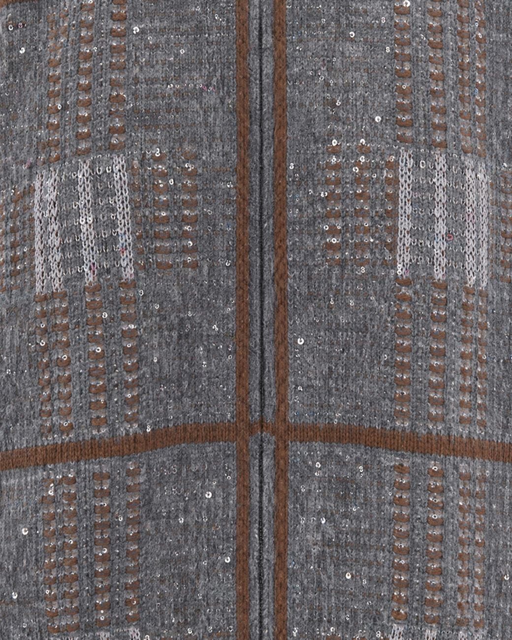 Max Mara Gray Zip Cardigan Egizio Polyester Sweater
