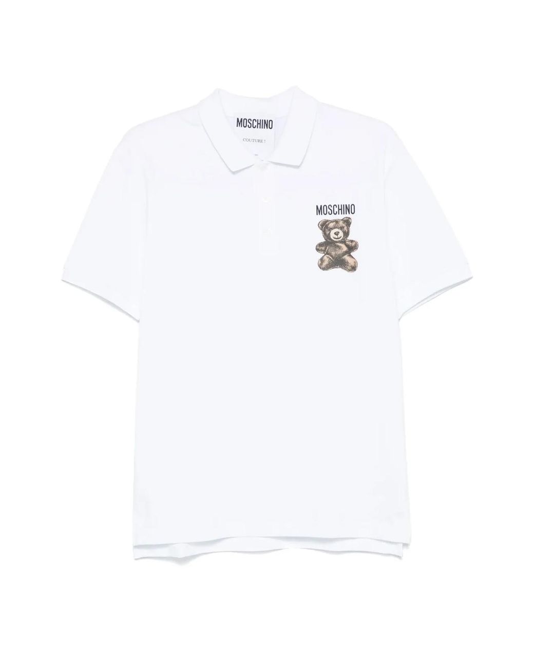 Moschino Blue Teddy Bear Logo Polo Shirt Clothing & T-Shirts for men