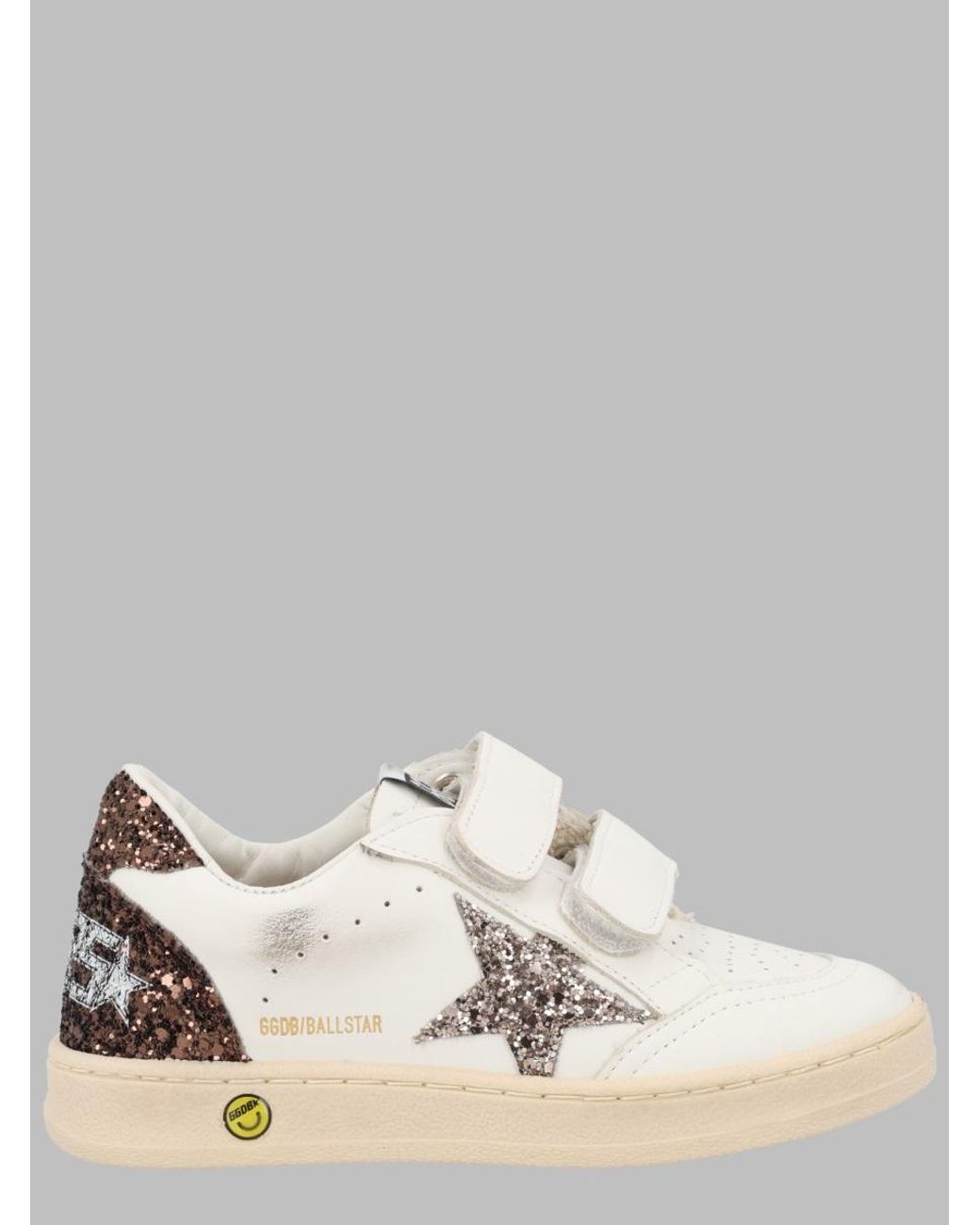 Golden Goose Deluxe Brand Metallic Trainers Ball Star Strap Leather Cow Sneaker