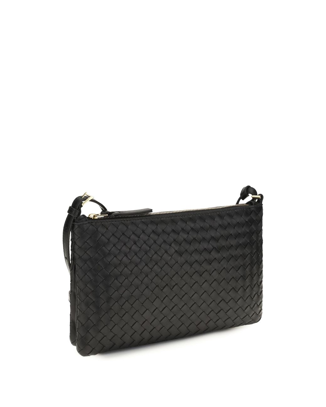 Bottega Veneta Black Bottega Veneta Intrecciato Shoulder Bag