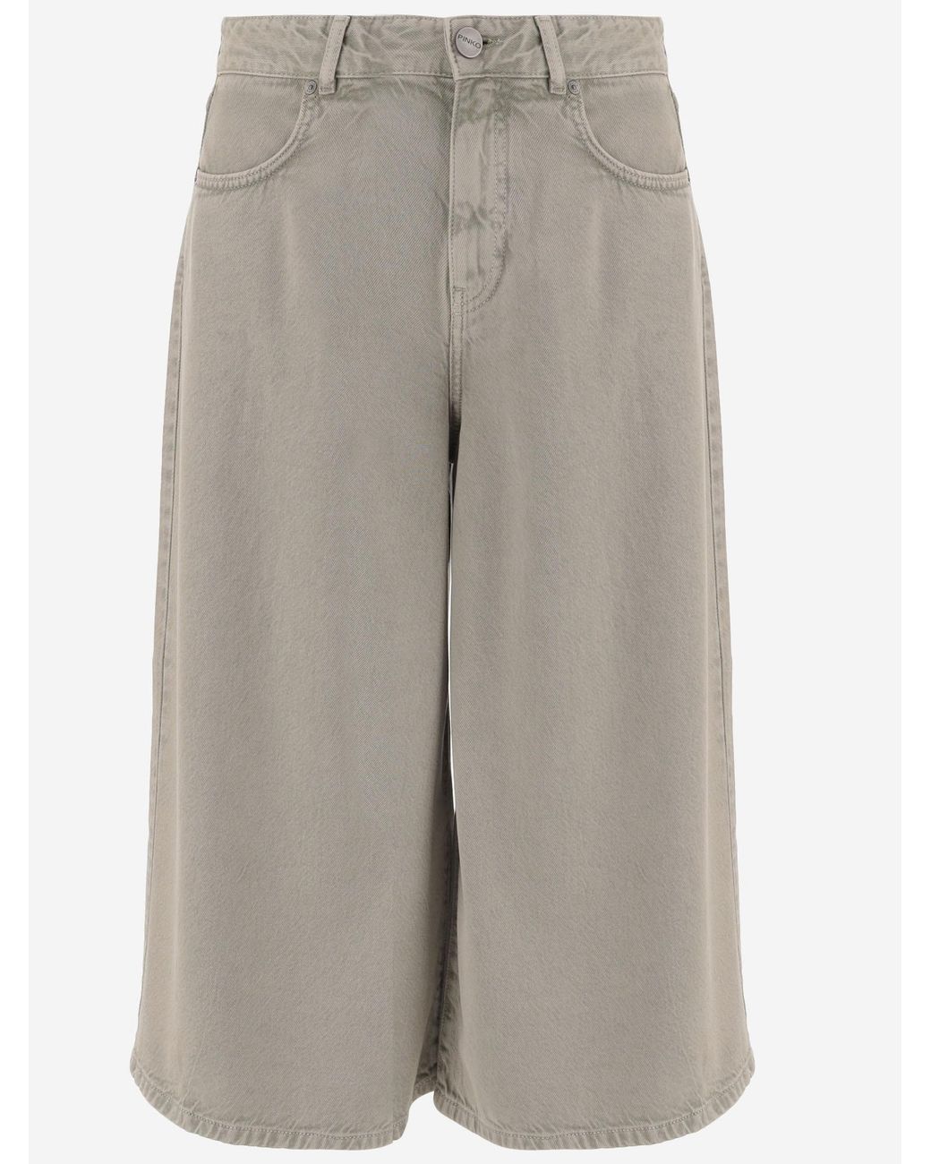 Pinko Gray Jeans Burkina Cotton Blend Lyocell Trousers