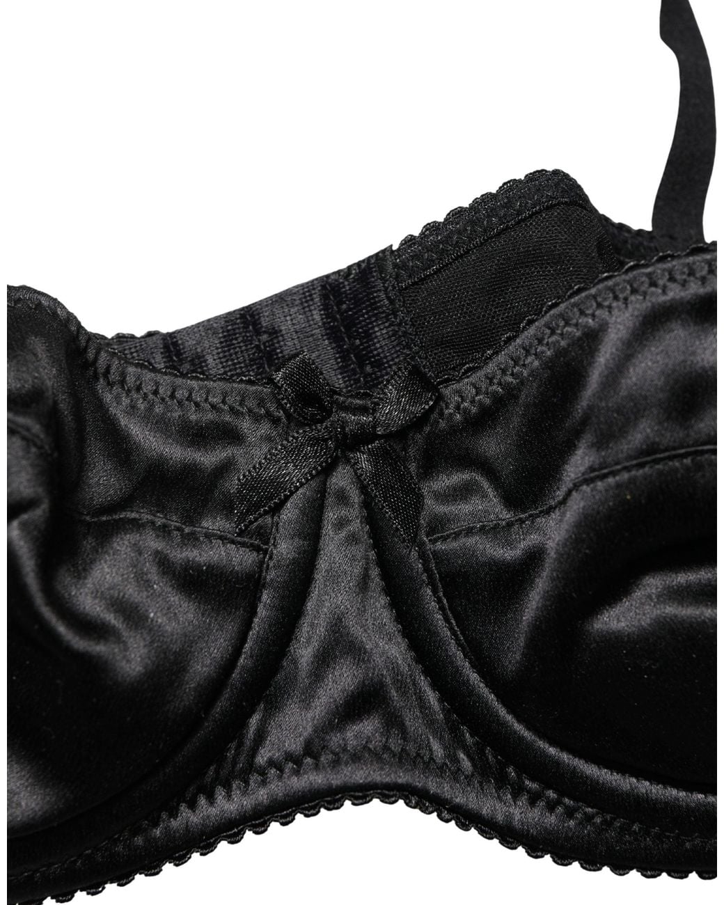 Dolce & Gabbana Black Dolce & Gabbana Semi-Pad Underwire Balconette Bra