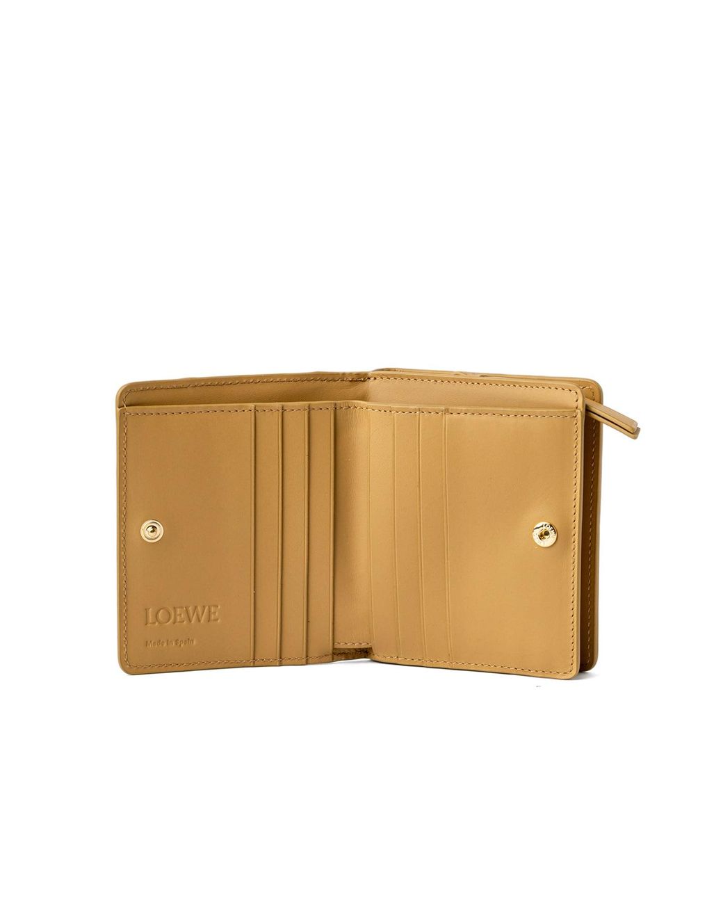 Loewe Natural Puzzle Edge Compact Zip Wallet