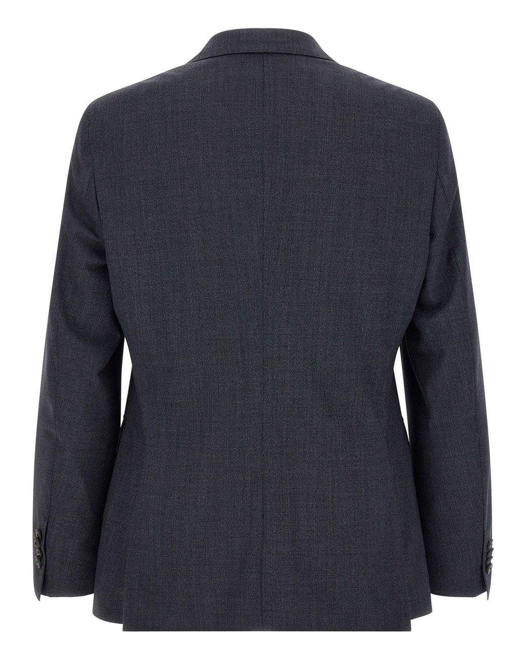 Boss Blue Virgin Wool Micro-Texture Pant Suit
