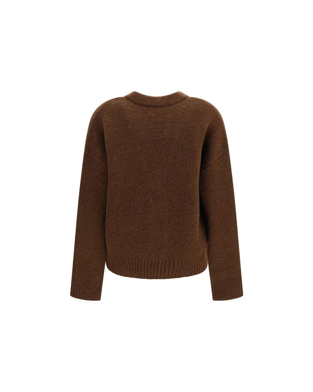 AMI Brown Alpaca Vicugna Pacos Cardigan