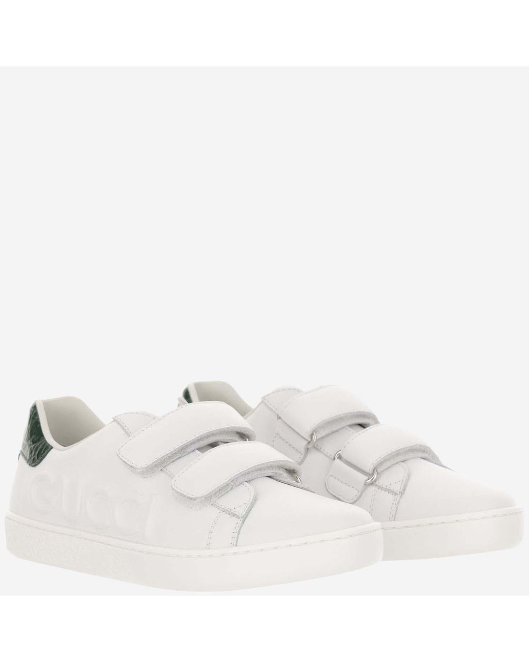 Gucci White Sneakers Ace Leather Trainers for men