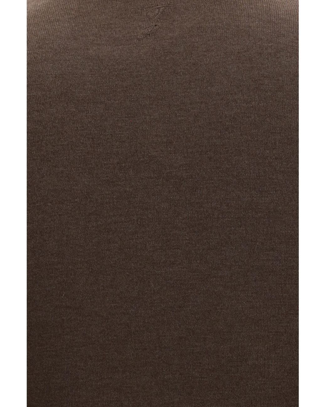 Jacquemus Brown Losange Knit Dress Silk; Viscose