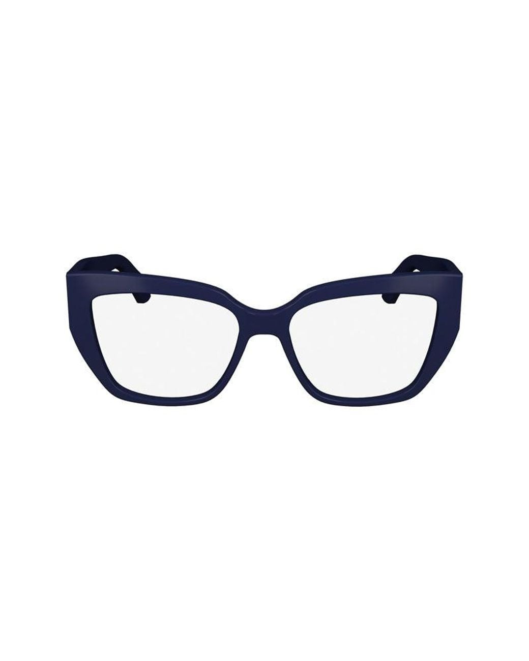 Ferragamo Blue Eyeglasses Square Full Rim, Frame And Clear Demo Lens Lens Sf2972414