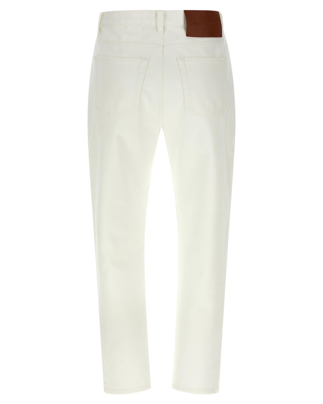 Victoria Beckham White High Waist Jeans