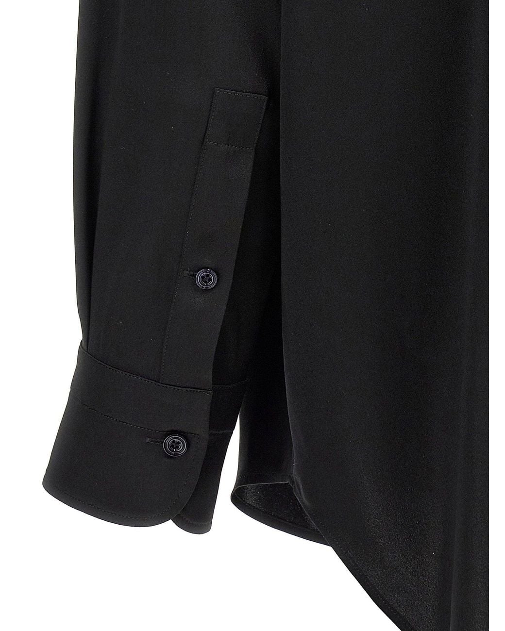 Tom Ford Black Silk Satin Blouse