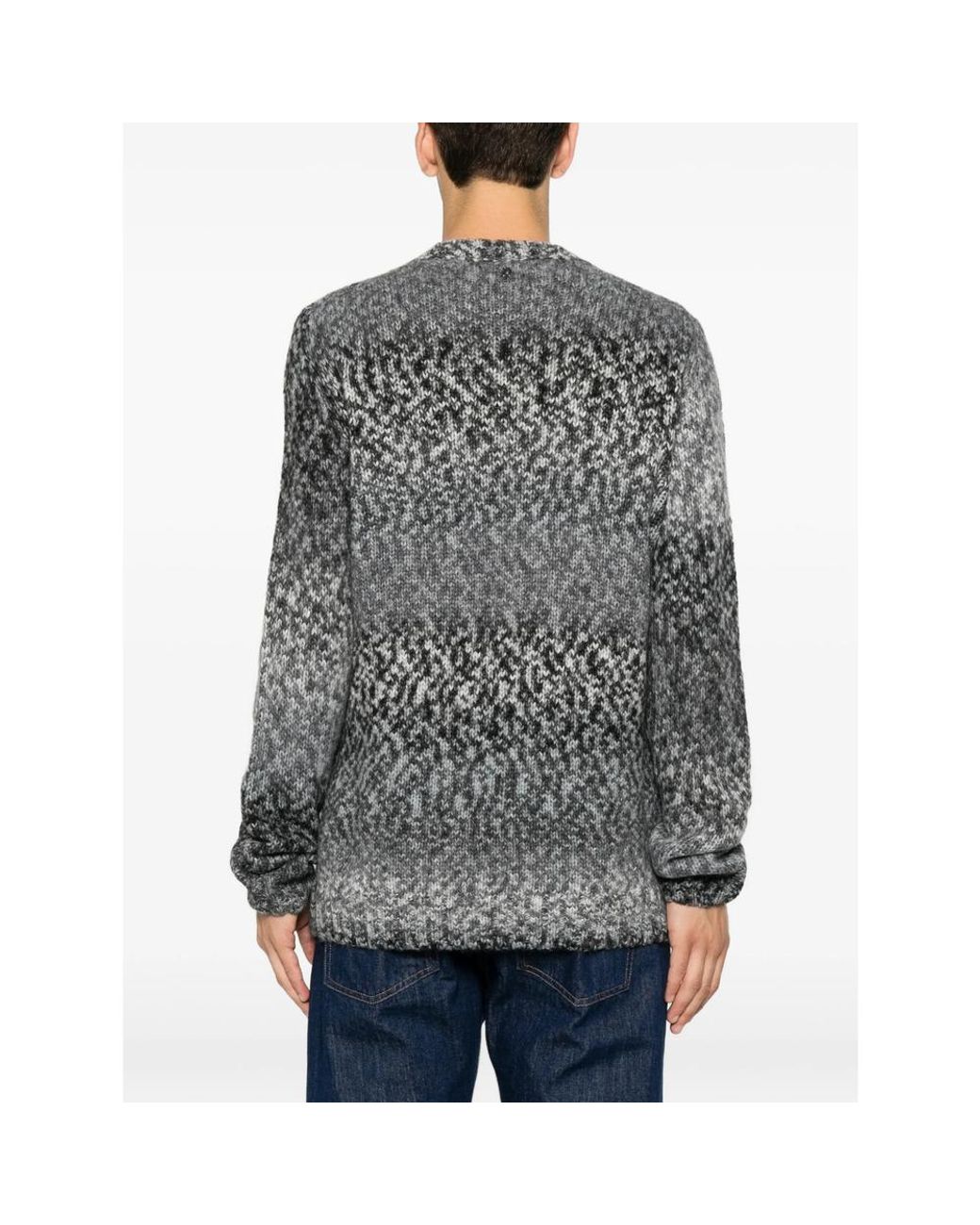 Dondup Gray Crew-Neck Sweater for men