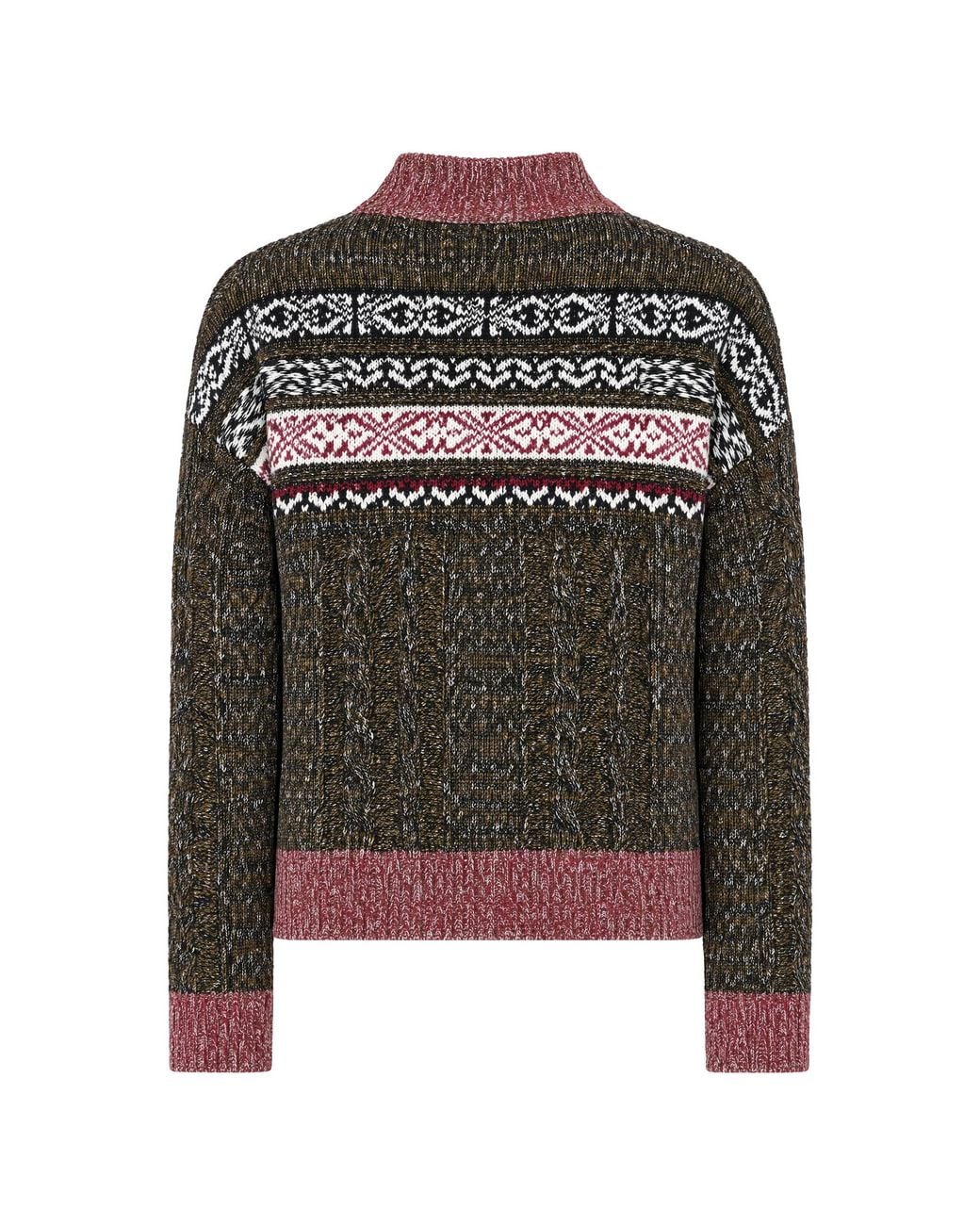 Weekend by Maxmara Black Jacquard Crew-Neck Jumper Top