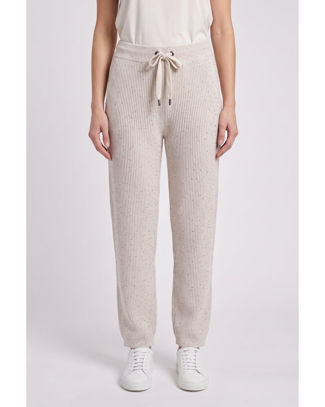Brunello Cucinelli Pink Light Knit Trousers