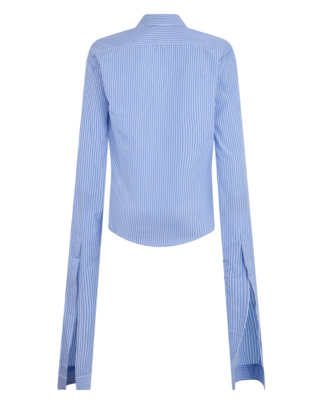 Coperni Blue Striped Long-Sleeve Shirt Polyester