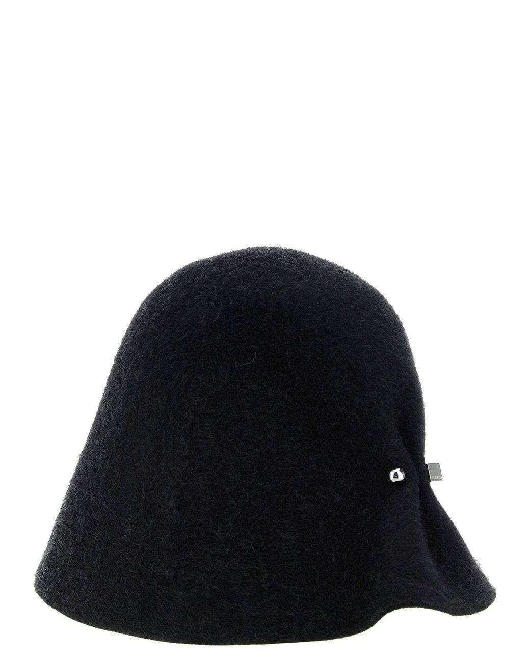 Jacquemus Black Wool Felt Bell Winter Hat