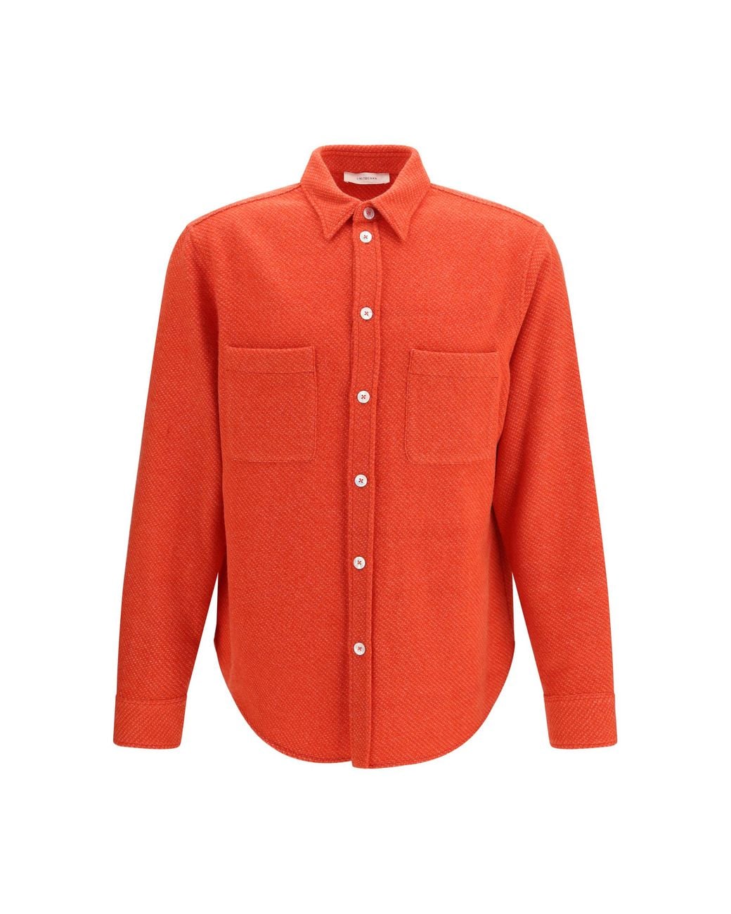 Umit Benan Orange Trutz Cashmere Shirt Kashmir/Capra Hircus for men