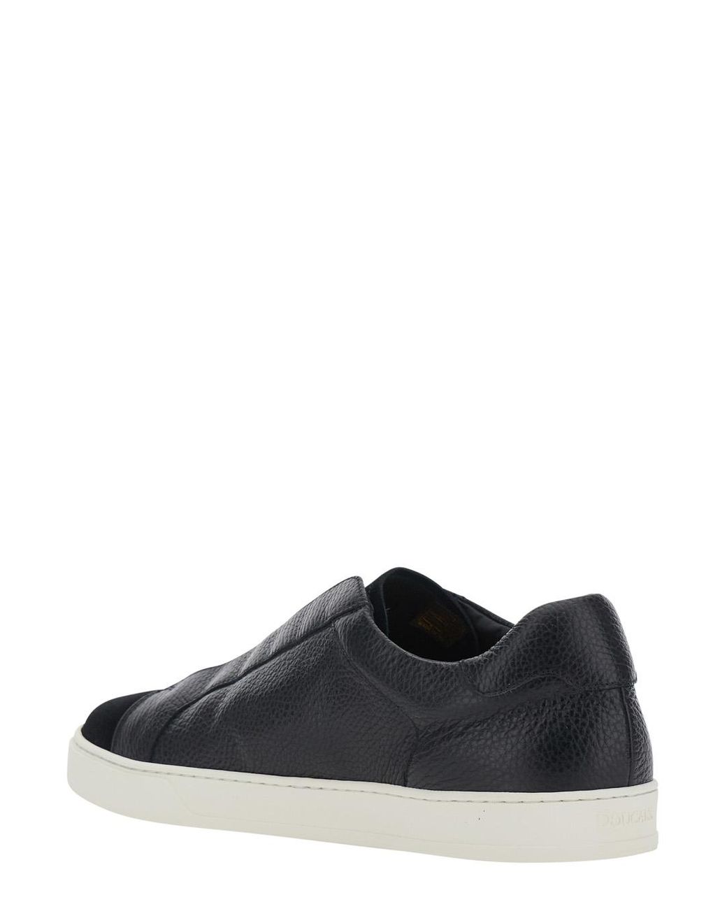 Doucal's Black Sneakers Spencer Calfskin Trainers for men