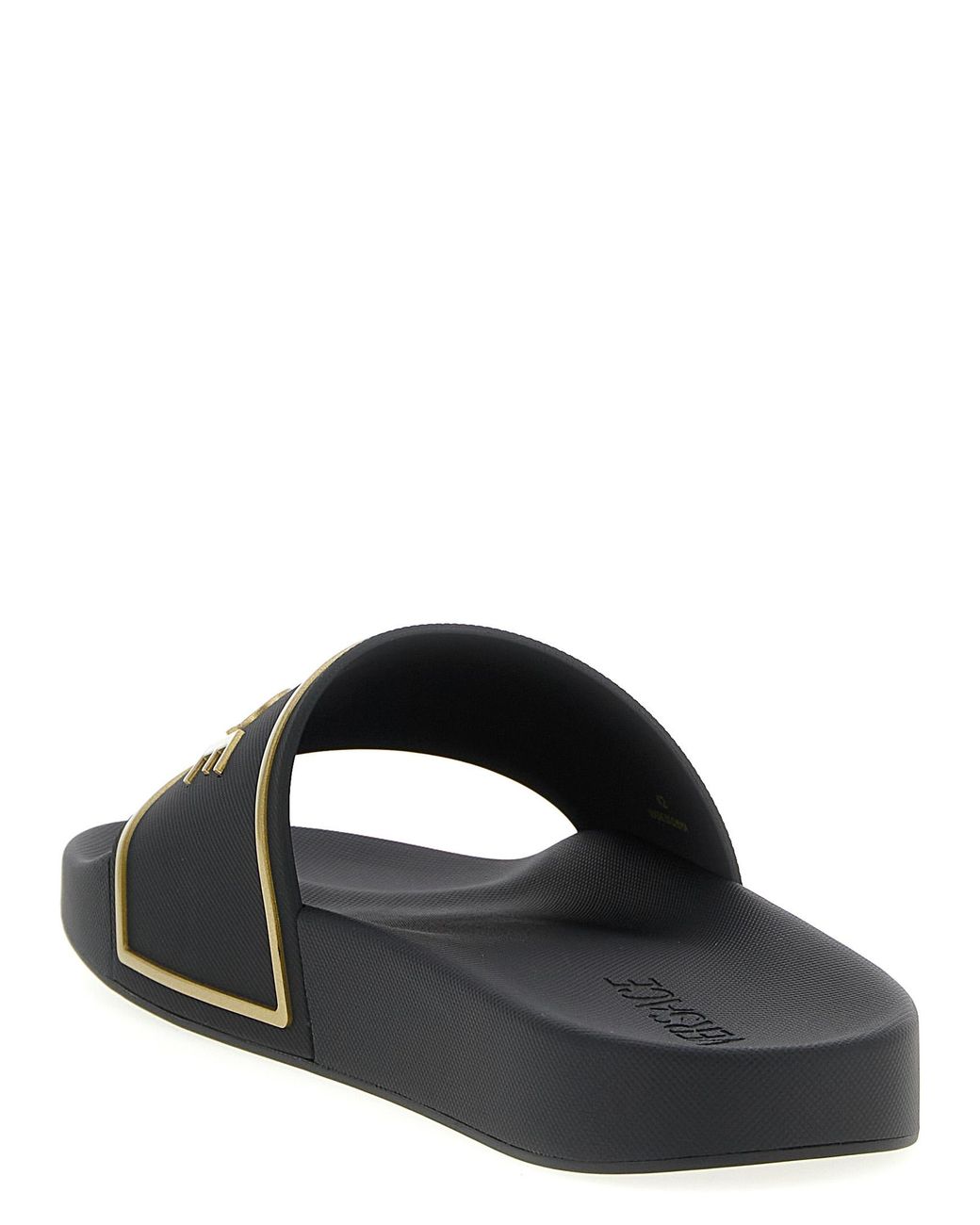 Versace Black Logo' Slide for men