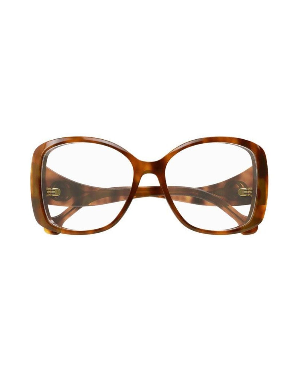 Gucci Black Eyeglasses Square Full Rim, Frame And Clear Demo Lenses Lens Gg1236O002