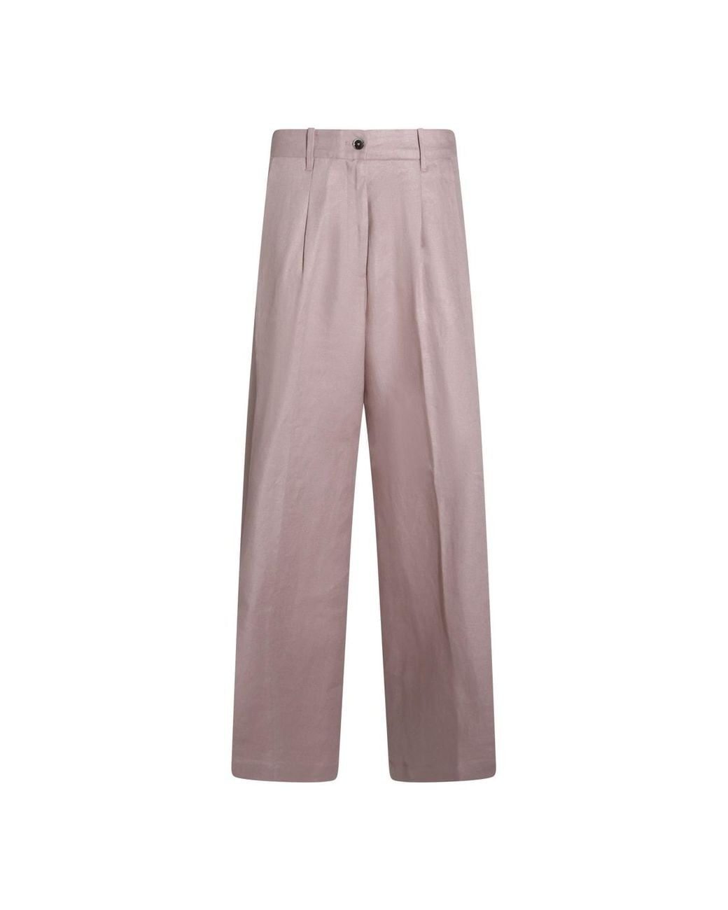 Nine:inthe:morning Purple Linen Pants