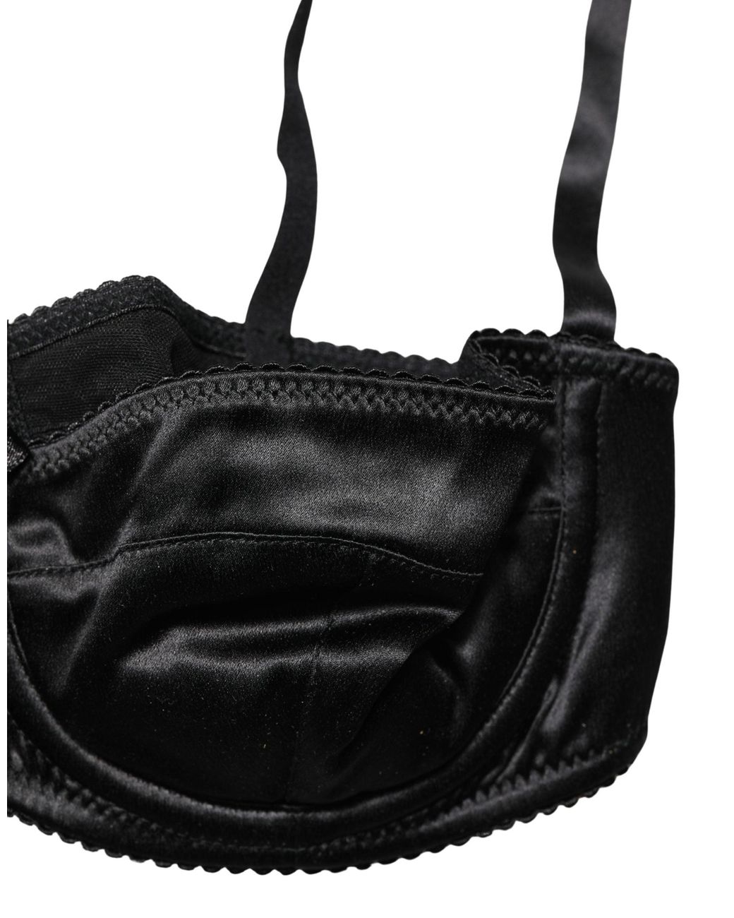 Dolce & Gabbana Black Dolce & Gabbana Semi-Pad Underwire Balconette Bra