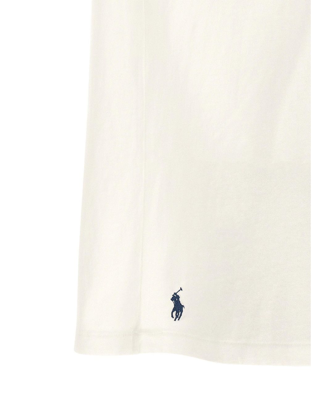 Polo Ralph Lauren White Embroidered Logo T-Shirt