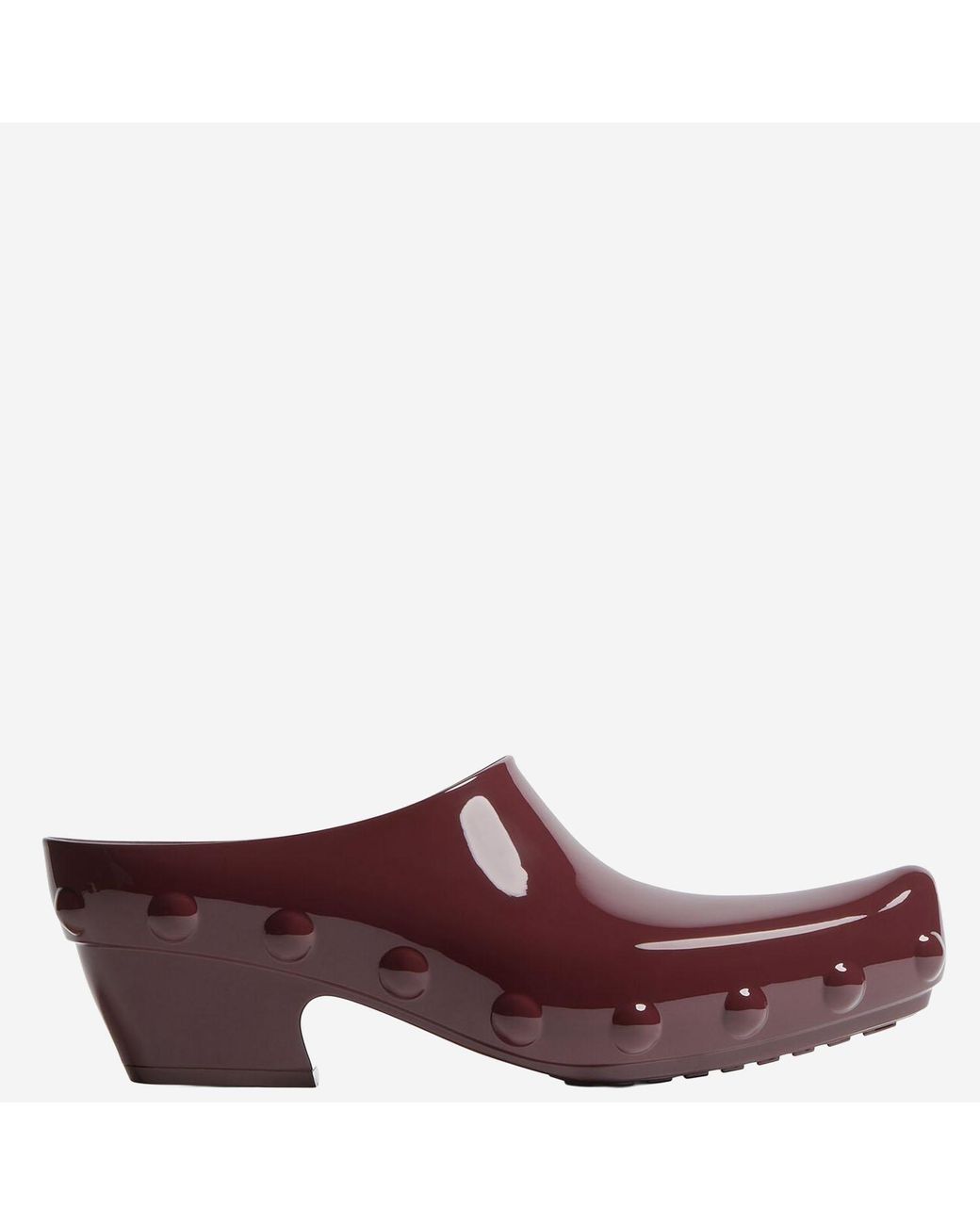 Bottega Veneta Red Mules Gondola Rubber