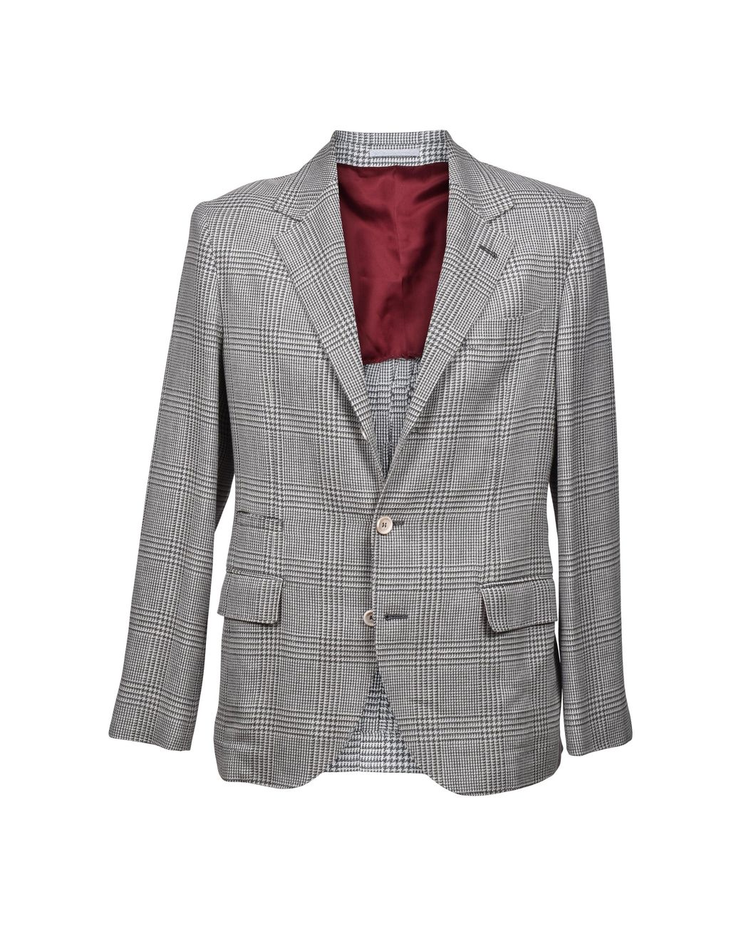 Brunello Cucinelli Blue Gray Wool Blazer for men