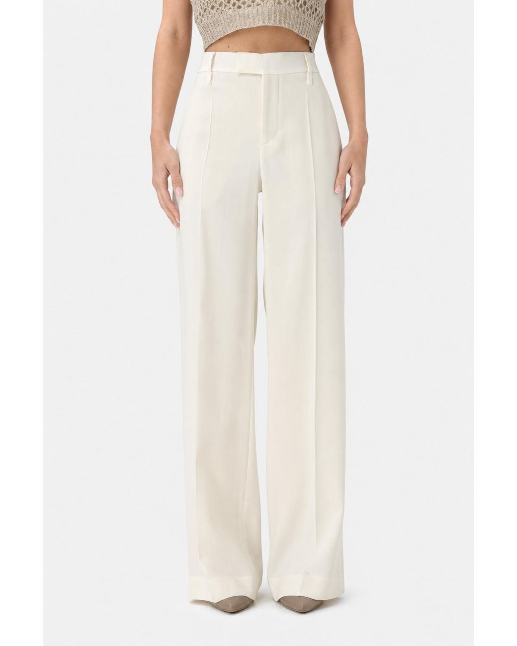 Brunello Cucinelli White Off Wool Trousers