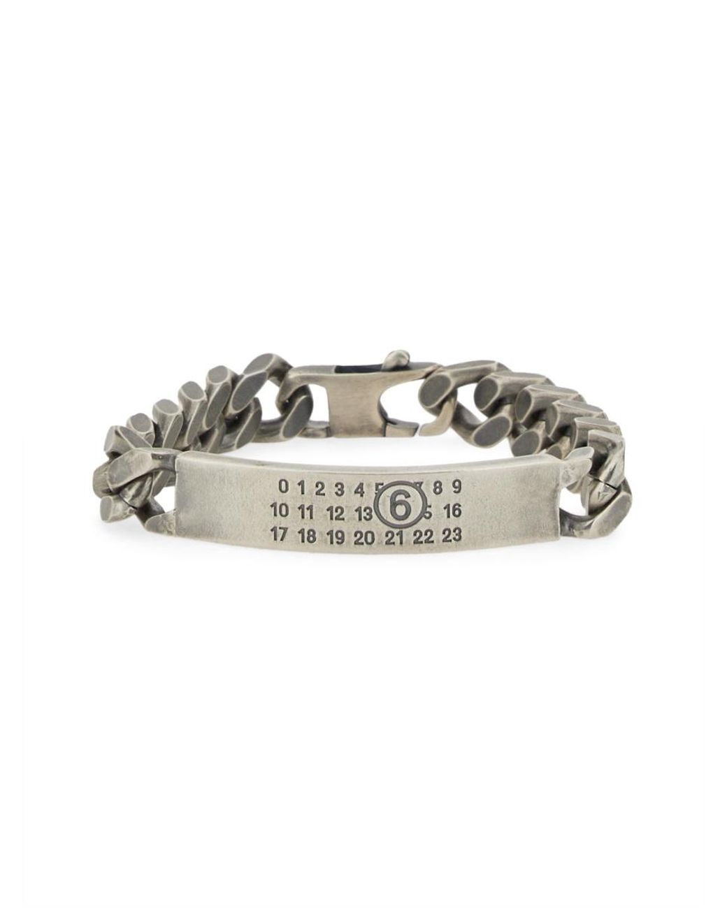 MM6 by Maison Margiela Metallic Chain Bracelet Brass Bracelets