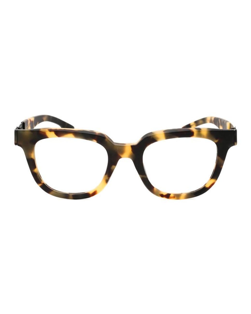 Ic! Berlin Brown Eyeglasses Square Full Rim, Ghetto Havanna Matte Frame And Clear Demo Lenses Lens Gilla06777320