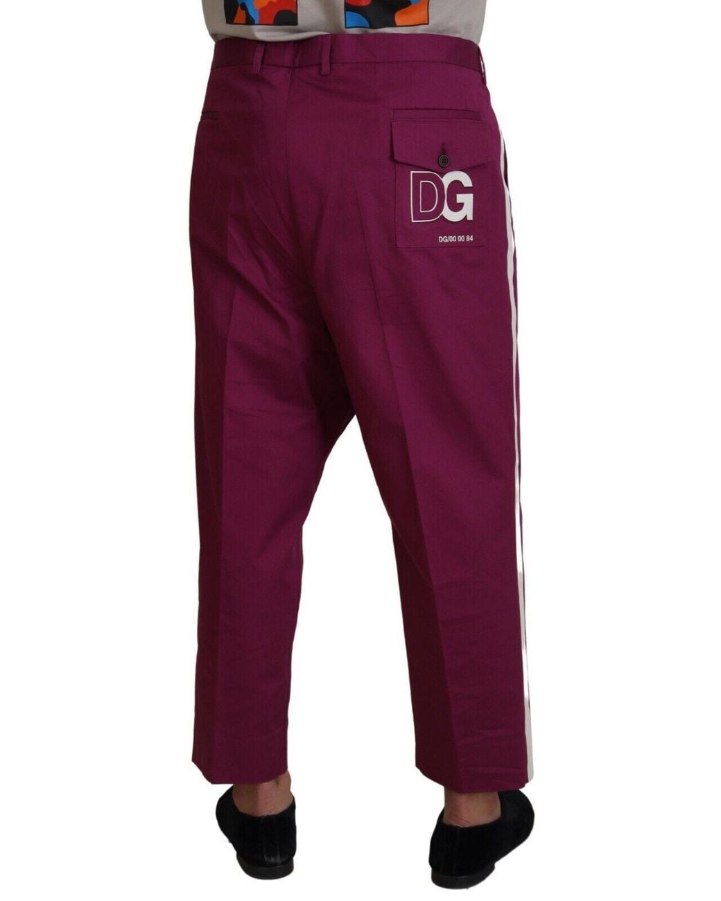 Dolce & Gabbana Red Elegant Cotton Stretch Pants for men