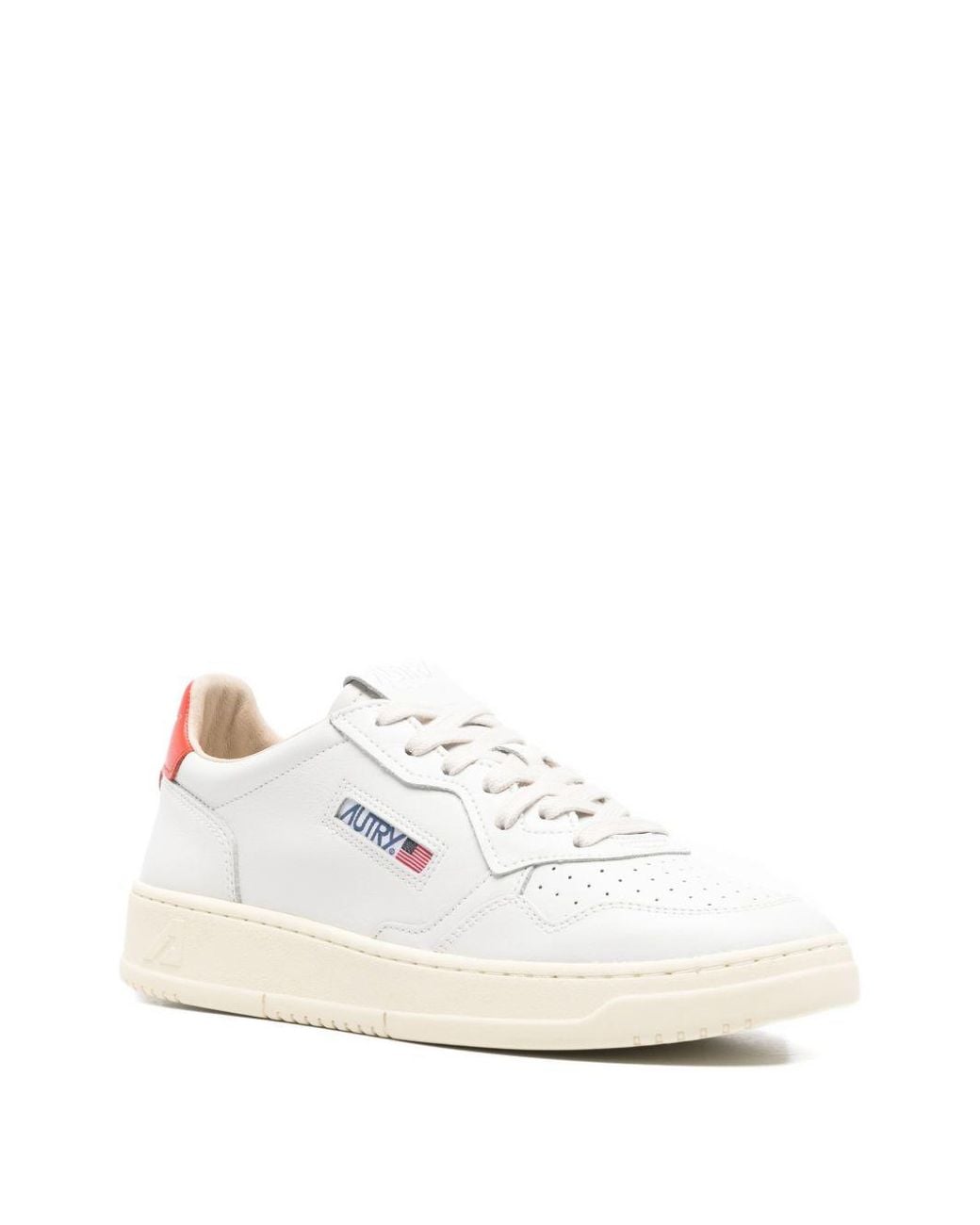 Autry White Medalist Low Sneakers for men