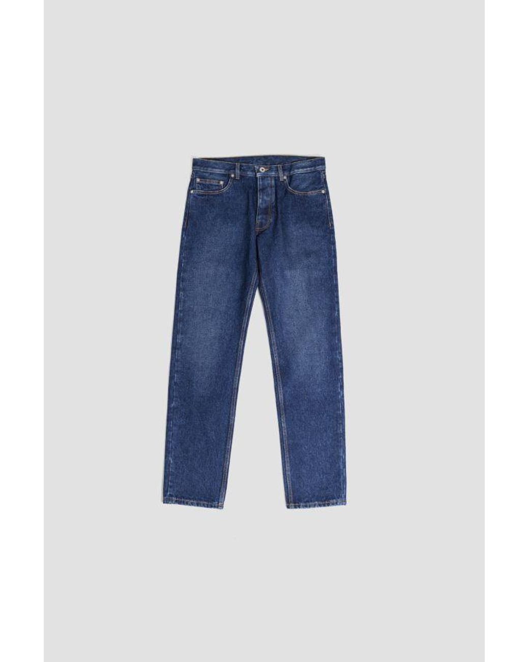 Off-White c/o Virgil Abloh Blue Tapered Jeans for men