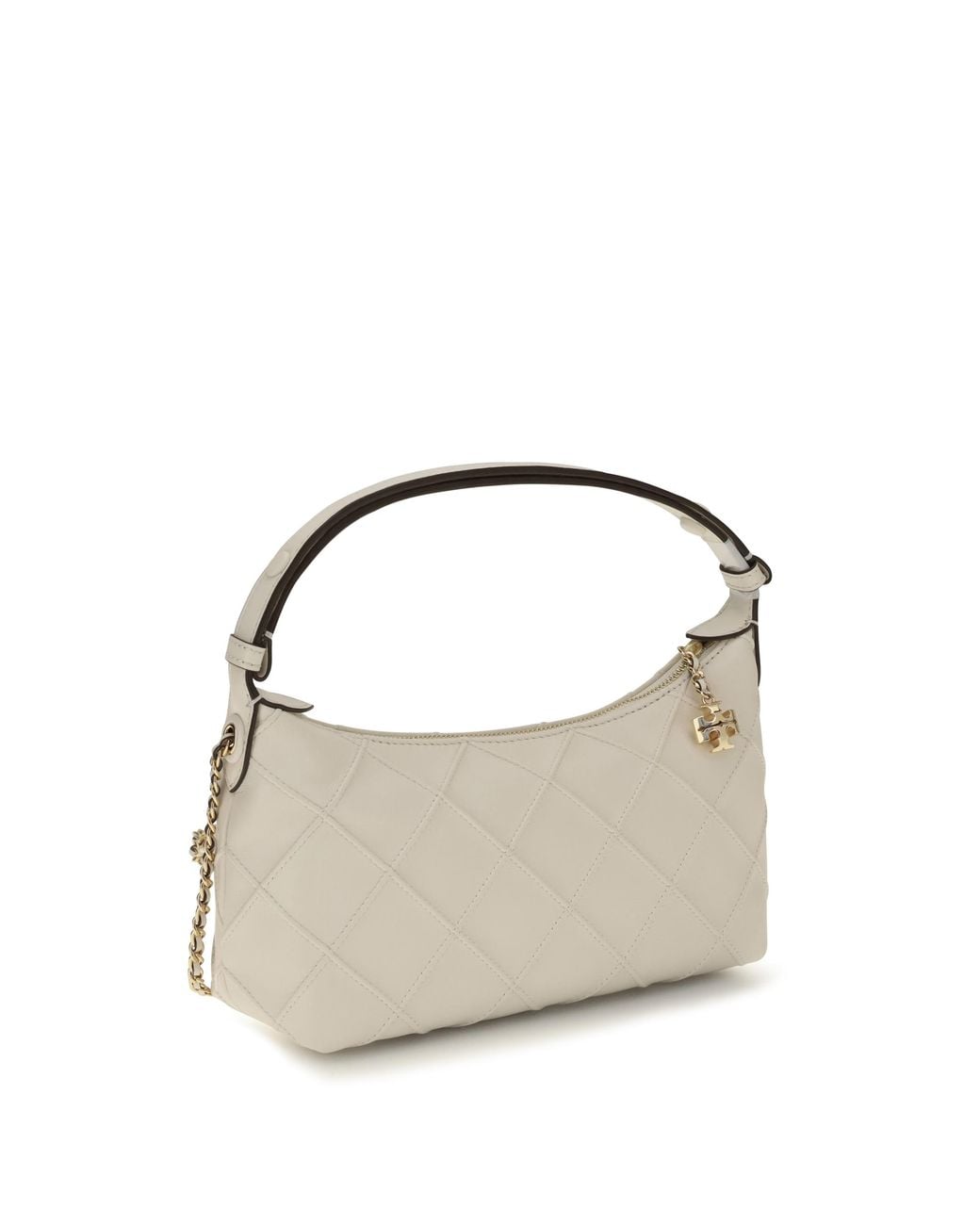 Tory Burch Metallic Fleming Clutch Calf Leather Hand Bags