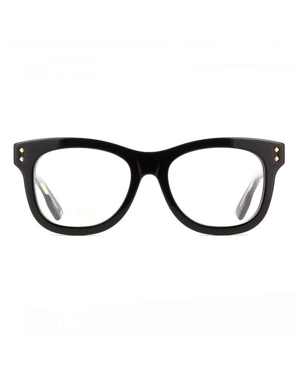 Gucci Black Eyeglasses Square Full Rim, Frame And Clear Demo Lenses Lens Gg1086O005 Sunglasses