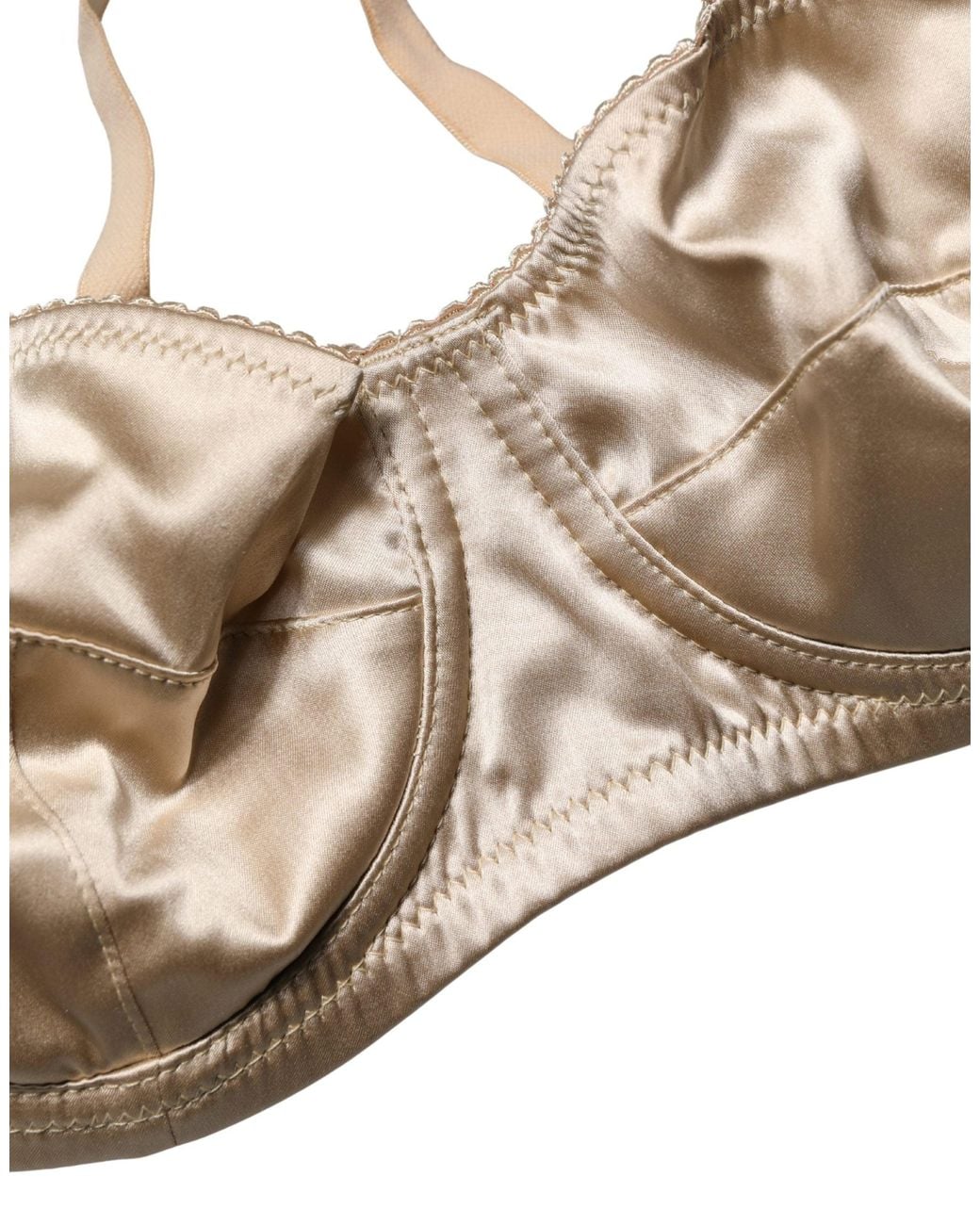 Dolce & Gabbana Metallic Dolce & Gabbana Semi-Pad Underwire Balconette Bra