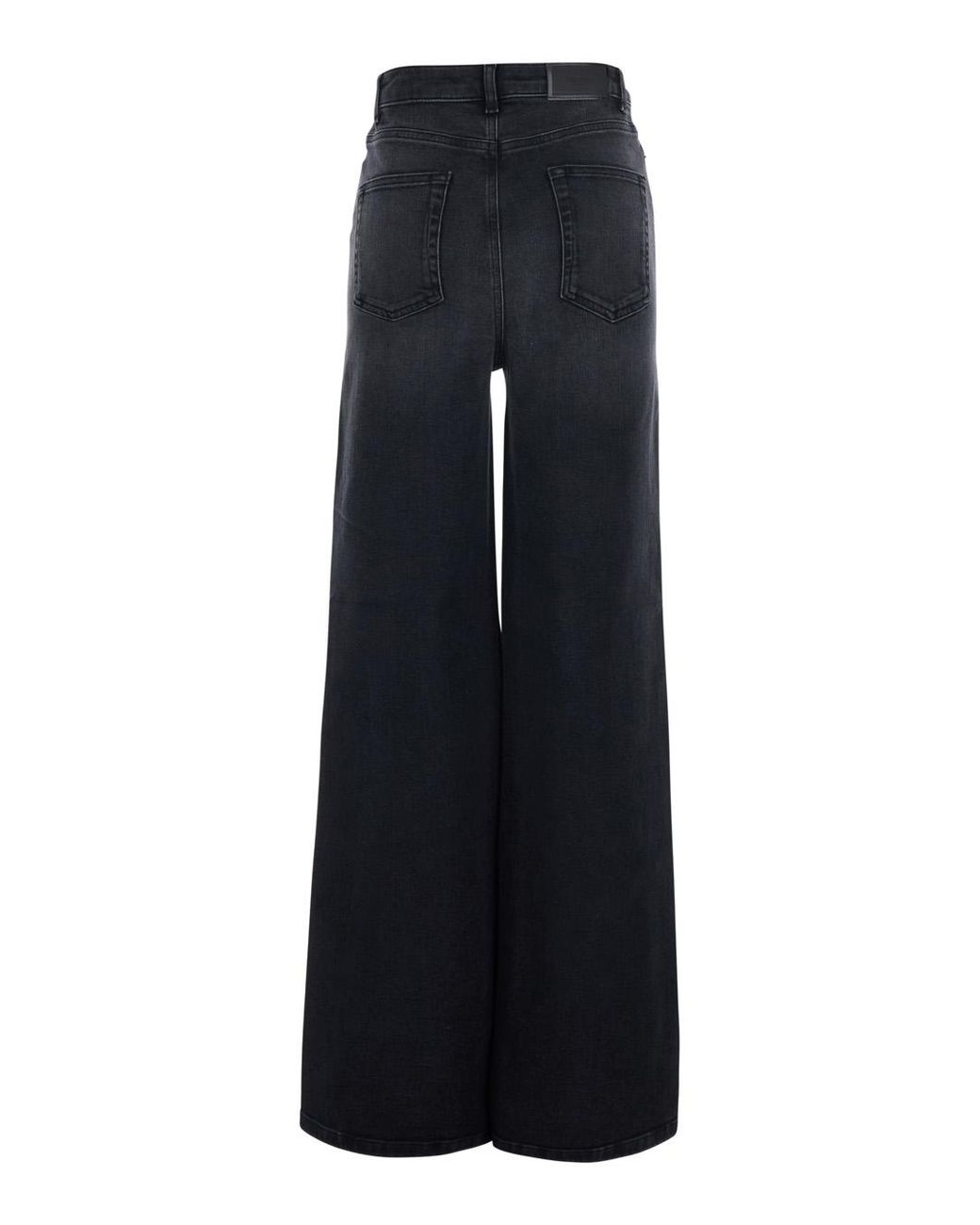 Twinset Blue High-Waisted Jeans Cotton