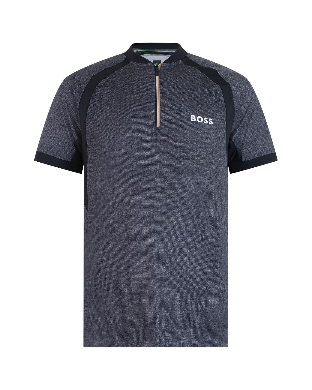 Boss Blue Polo Shirt Technical Short Sleeve Polyester for men