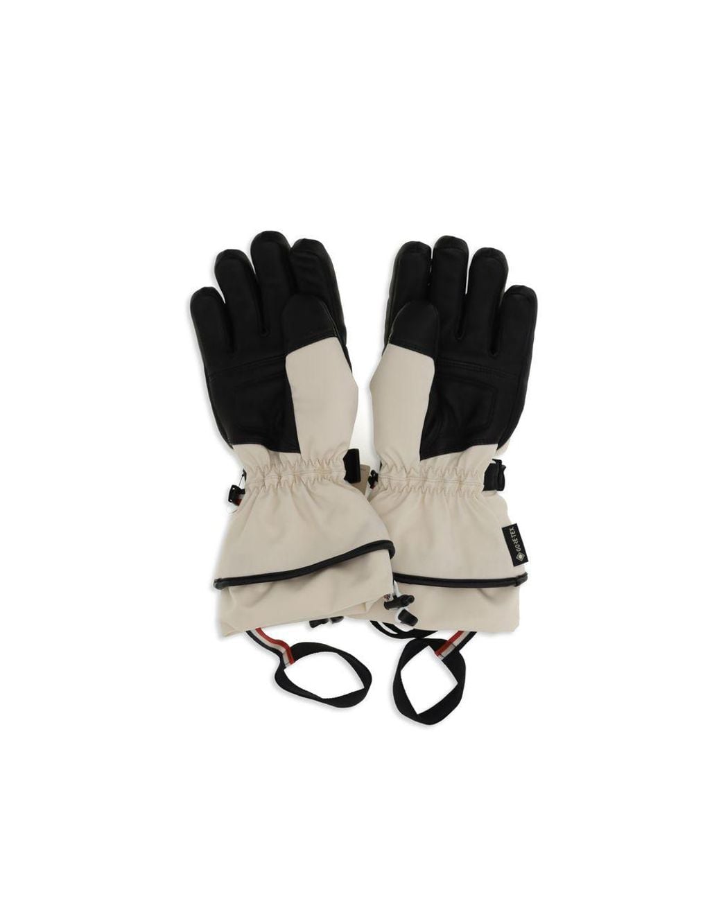 Moncler Black Beige Polyamide Gloves