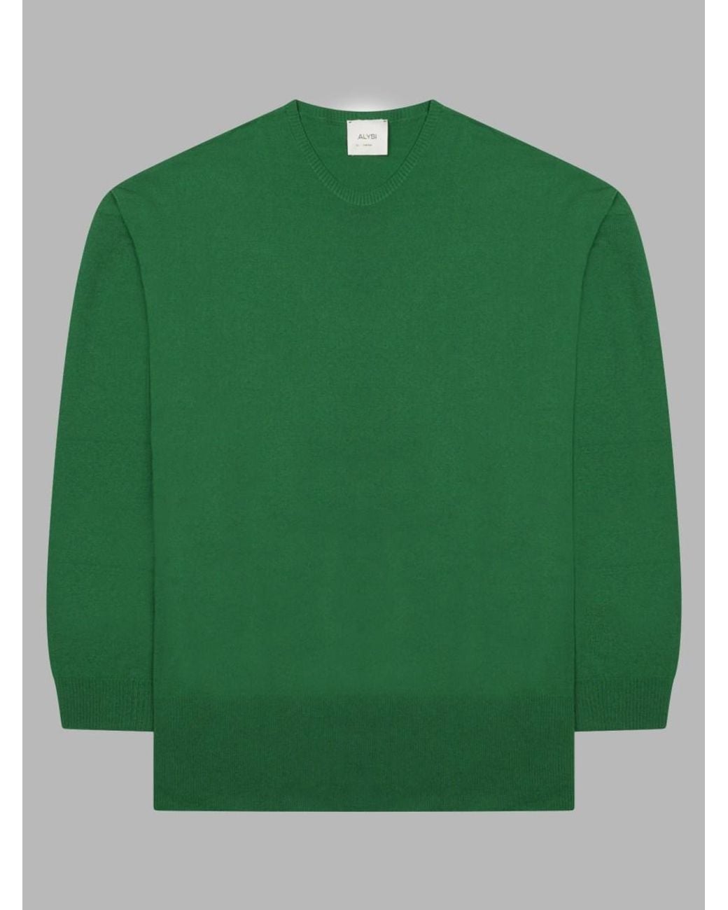 Alysi Green Merino Wool Jumper Sweater