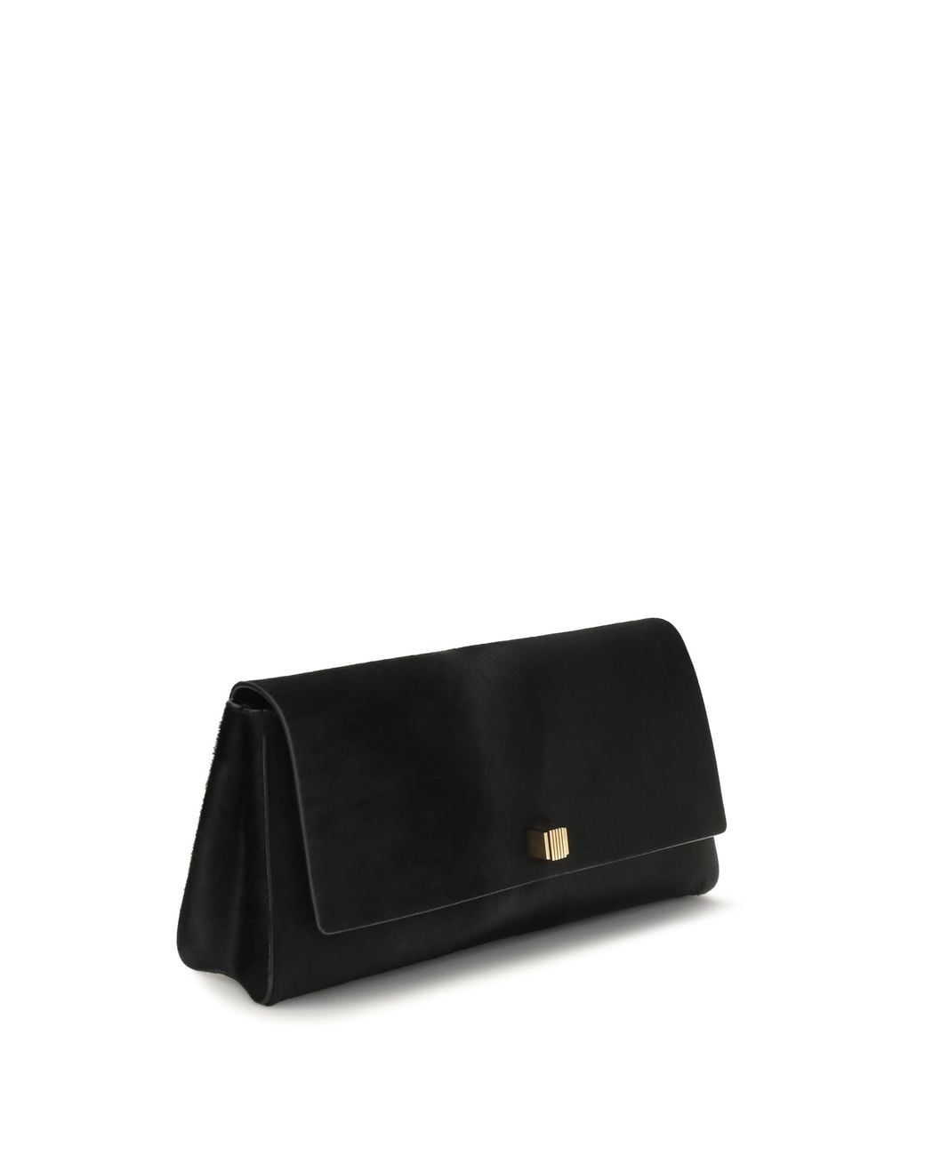 Khaite Black Audrey Clutch Calf Suede