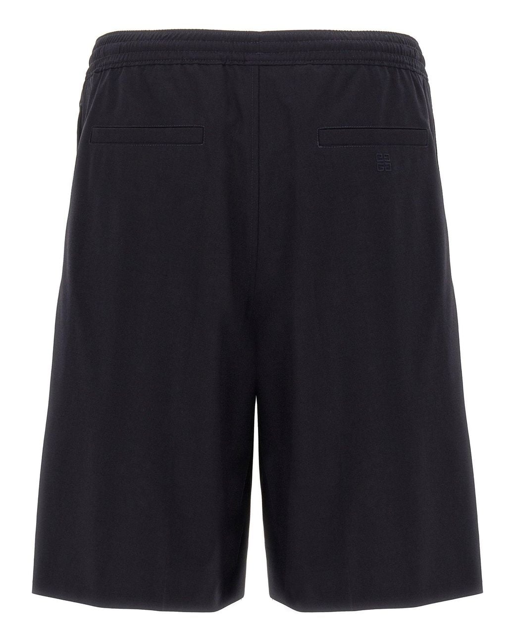 Givenchy Blue Wool-Blend Tailored Bermuda Shorts