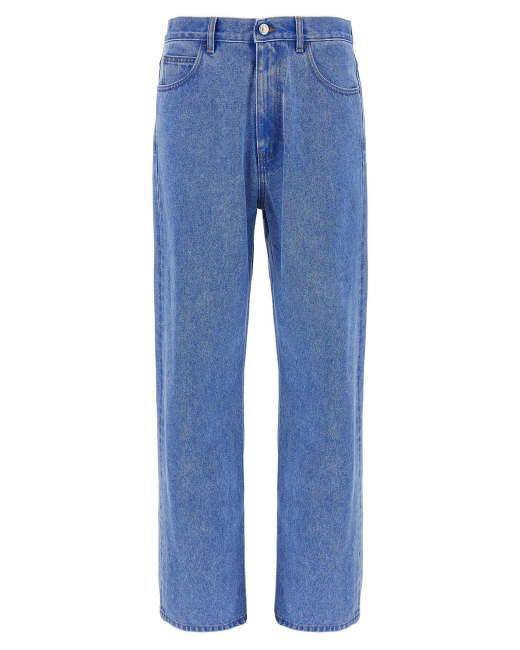 Marni Blue Bleached Cotton Denim Jeans
