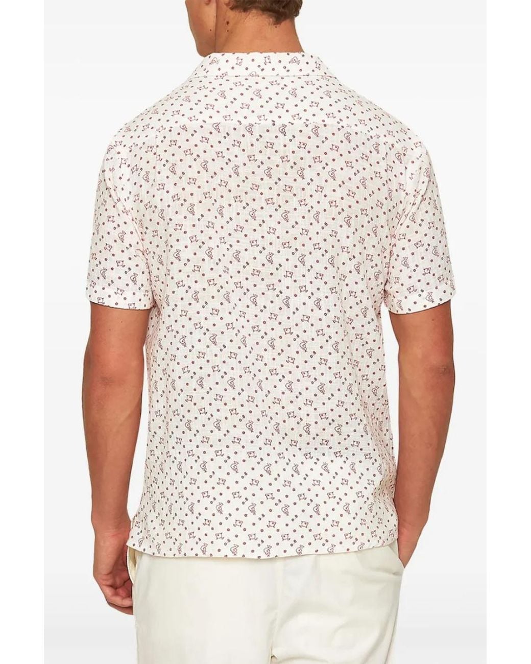 Orlebar Brown White Hibbert Waveborn-279666- Sand for men