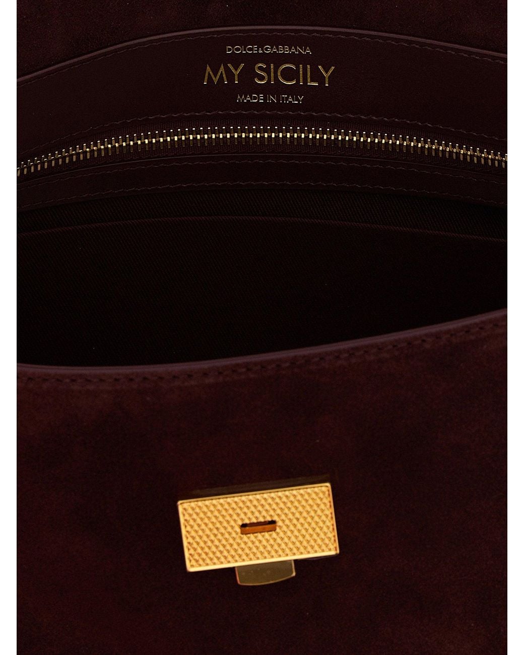 Dolce & Gabbana Brown Dolce & Gabbana My Sicily Top Handle Bag